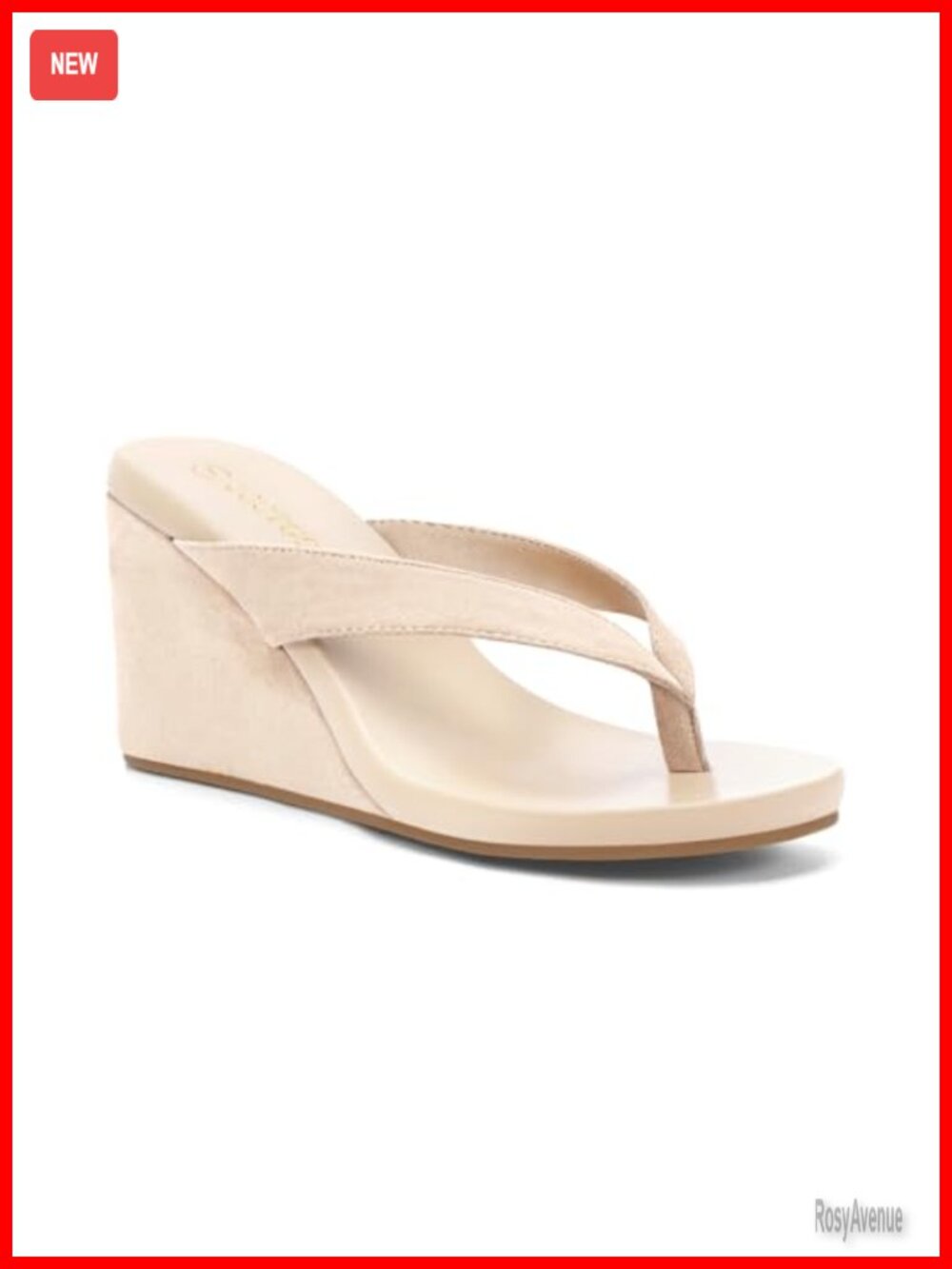 Women's Platform Wedge Thong Sandals Slip On Slide Summer Beach Shoes